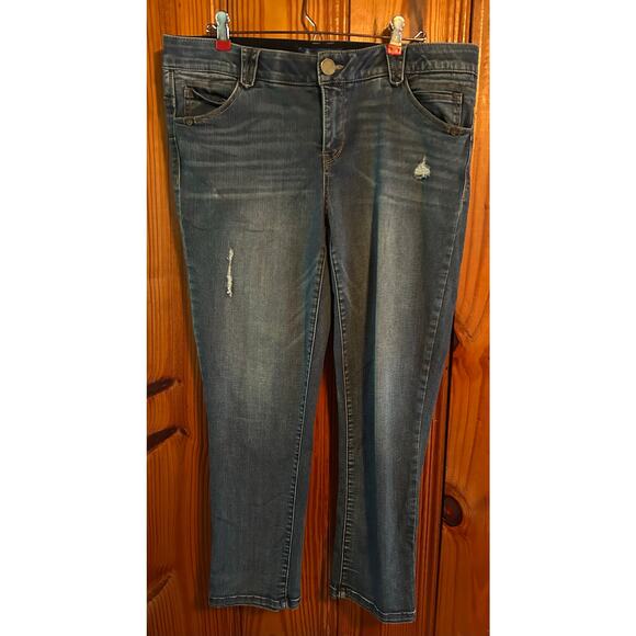 Democracy women’s high rise straight leg ankle jeans size 16w - Picture 1 of 3